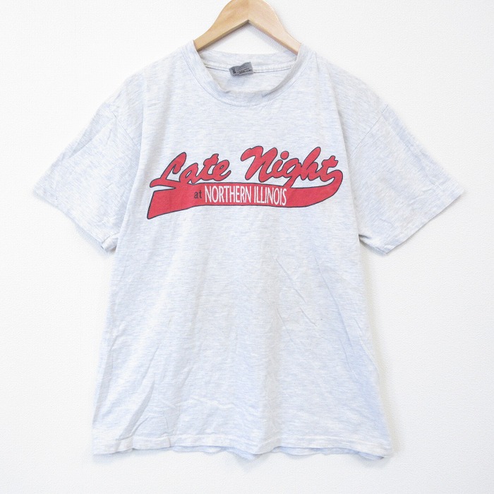 オニータ 90s 半袖Tシャツ Late グレー メンズXL相当 | 古着