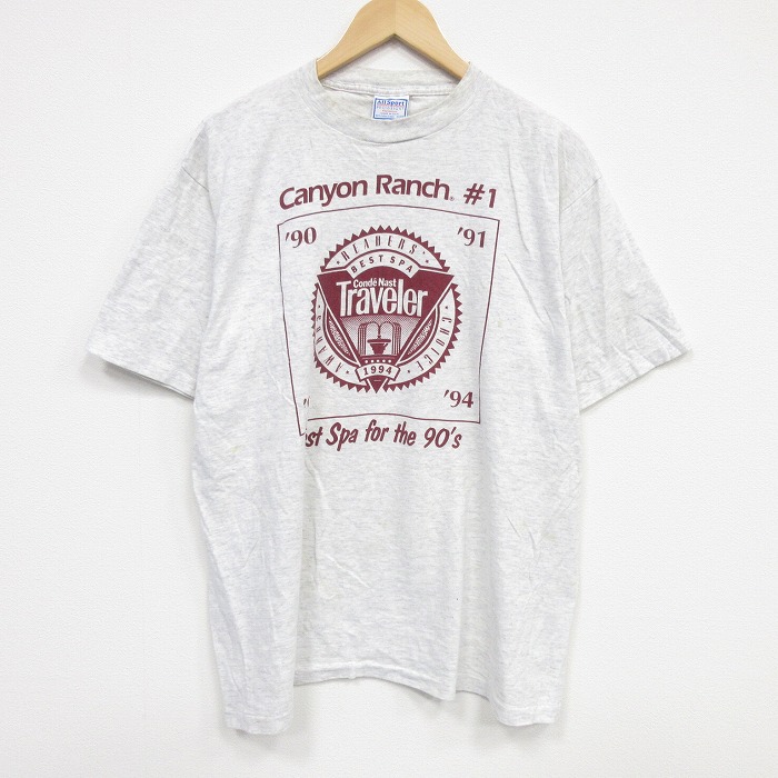 All Sport 90s 半袖Tシャツ Traveler グレー メンズXL相当 | 古着