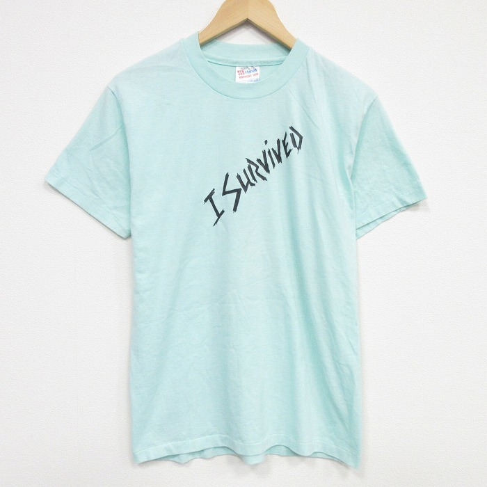 ヘインズ 90s 半袖Tシャツ スパイダー グリーン M | 古着