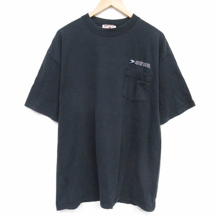 【20%OFF】00s 半袖Tシャツ 郵便局 ブラック メンズXL相当 | 古着
