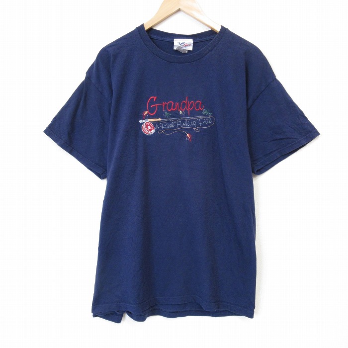 【20%OFF】00s 半袖Tシャツ グランパ ネイビー メンズXL相当 | 古着