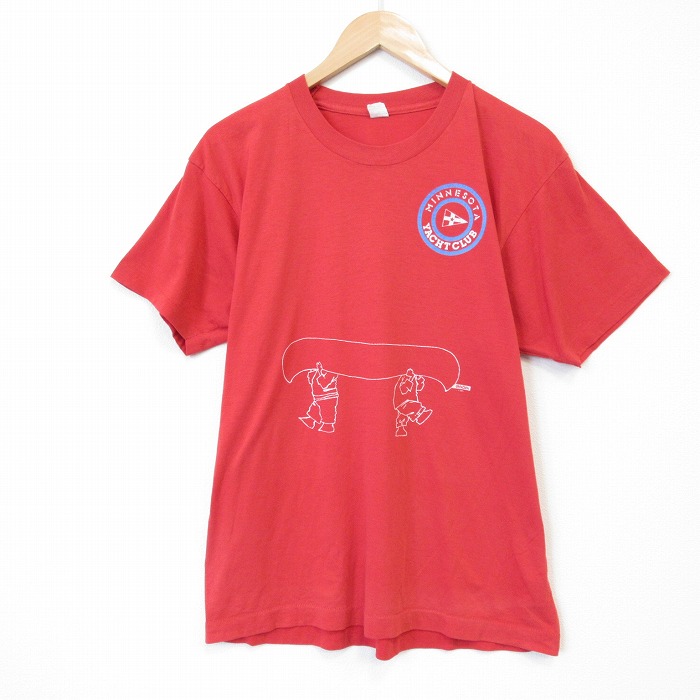 【20%OFF】スクリーンスターズ 80s 半袖Tシャツ ヨットクラブ レッド メンズL相当 | 古着