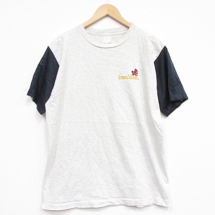 【20%OFF】80s 半袖Tシャツ アイオワ グレー メンズL相当 | 古着