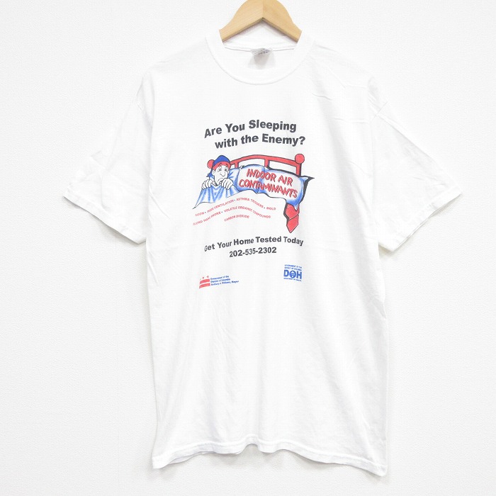 【20%OFF】ジャージーズ 00s 半袖Tシャツ メッセージ ホワイト メンズL相当 | 古着