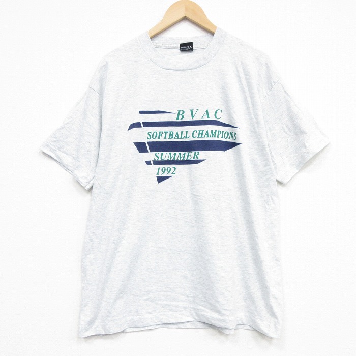 スクリーンスターズ 90s 半袖Tシャツ BVAC グレー メンズXL相当 | 古着