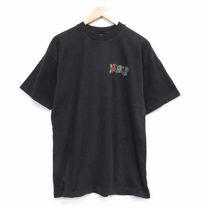 【20%OFF】00s 半袖Tシャツ ジャマイカ ブラック メンズL相当 | 古着