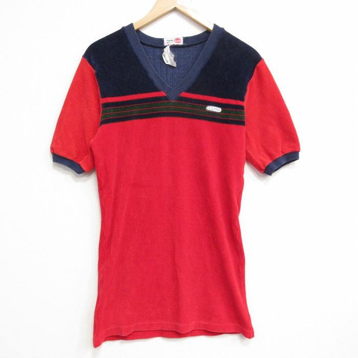 コルマー 80s 半袖Tシャツ ワンポイントロゴ レッド メンズS相当 | 古着