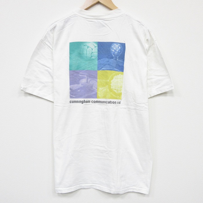 オニータ 90s 半袖Tシャツ cunningham ホワイト メンズXL相当 | 古着
