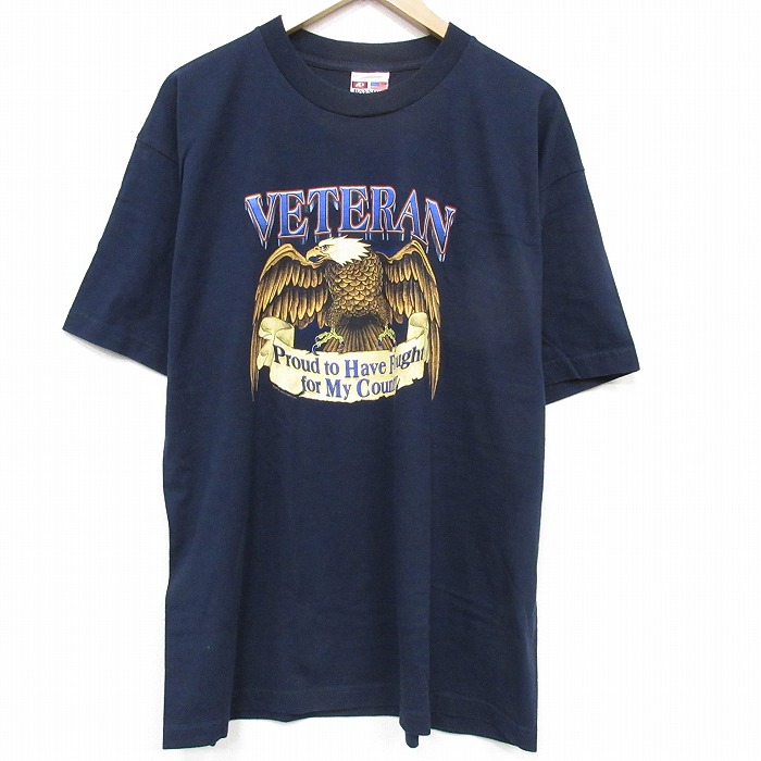 【20%OFF】00s 半袖Tシャツ 鳥 ネイビー メンズXL相当 | 古着