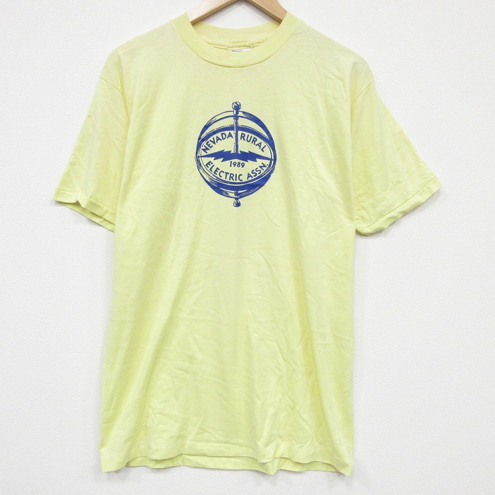 【20%OFF】ヘインズ 80s 半袖Tシャツ ネバダ イエロー メンズL相当 | 古着