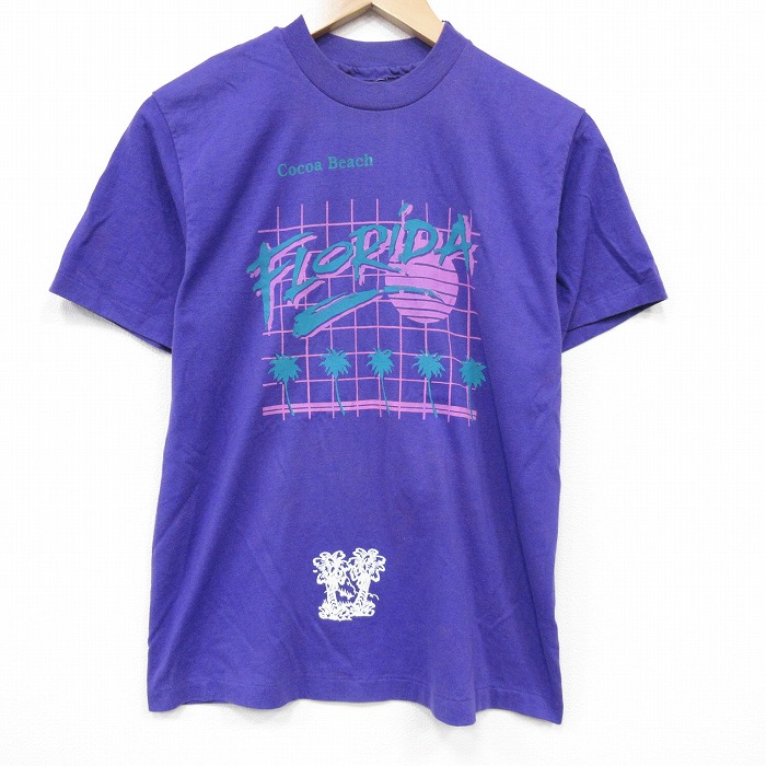 90s 半袖Tシャツ フロリダ パープル メンズM相当 | 古着