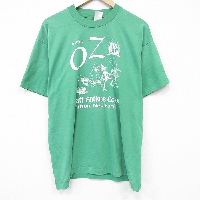 フルーツオブザルーム 00s 半袖Tシャツ オズの魔法使い ライトグリーン メンズXL相当 | 古着