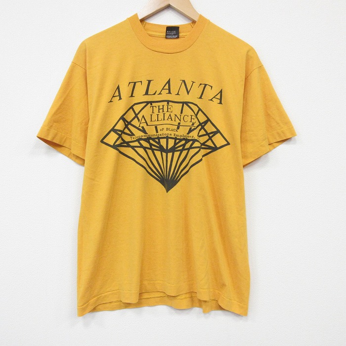 【20%OFF】スクリーンスターズ 80s 半袖Tシャツ アトランタ イエロー メンズXL相当 | 古着