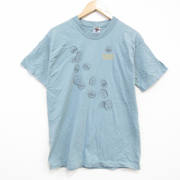 フルーツオブザルーム 90s 半袖Tシャツ コイン グリーン メンズM相当 | 古着