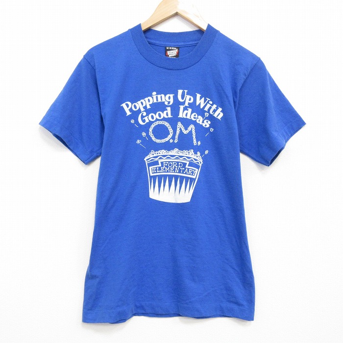 スクリーンスターズ 80s 半袖Tシャツ ポップコーン ブルー S | 古着