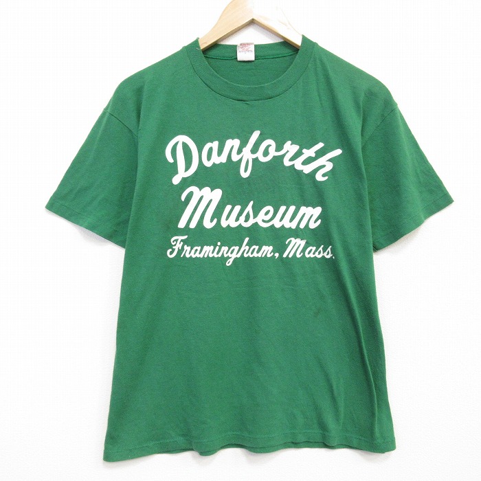 80s 半袖Tシャツ ミュージアム グリーン L | 古着