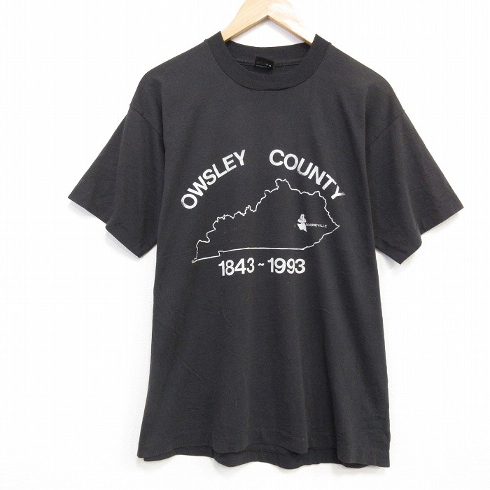 スクリーンスターズ 90s 半袖Tシャツ OWSLEY ブラック メンズXL相当 | 古着