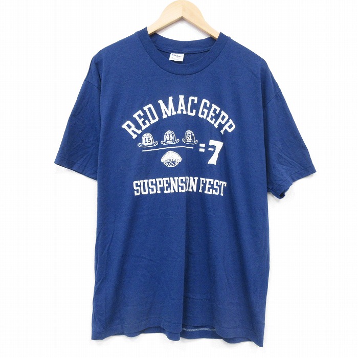 【20%OFF】80s 半袖Tシャツ RED MAC ネイビー メンズXL相当 | 古着