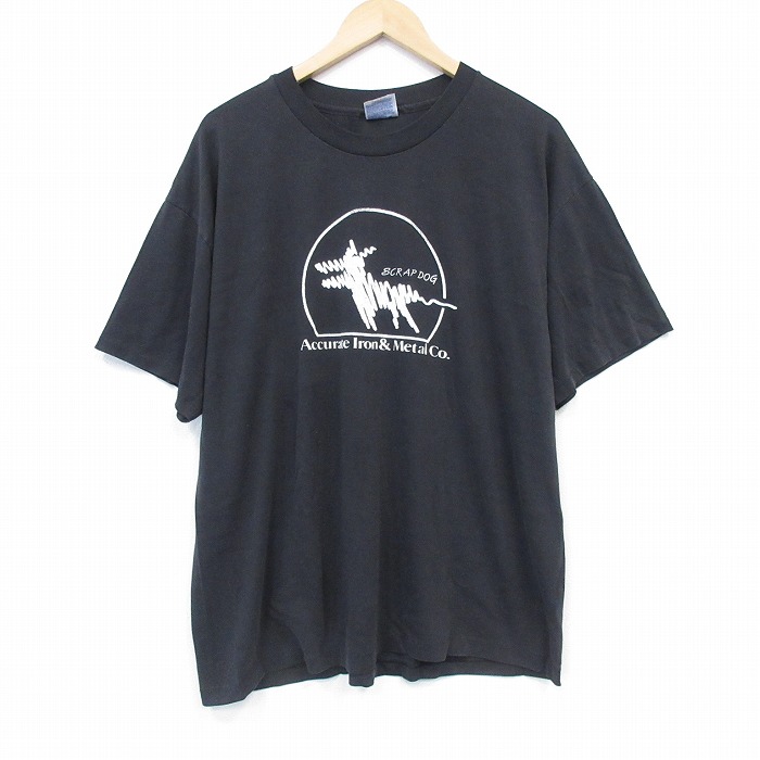 ヘインズ 00s 半袖Tシャツ 犬 ブラック XL | 古着