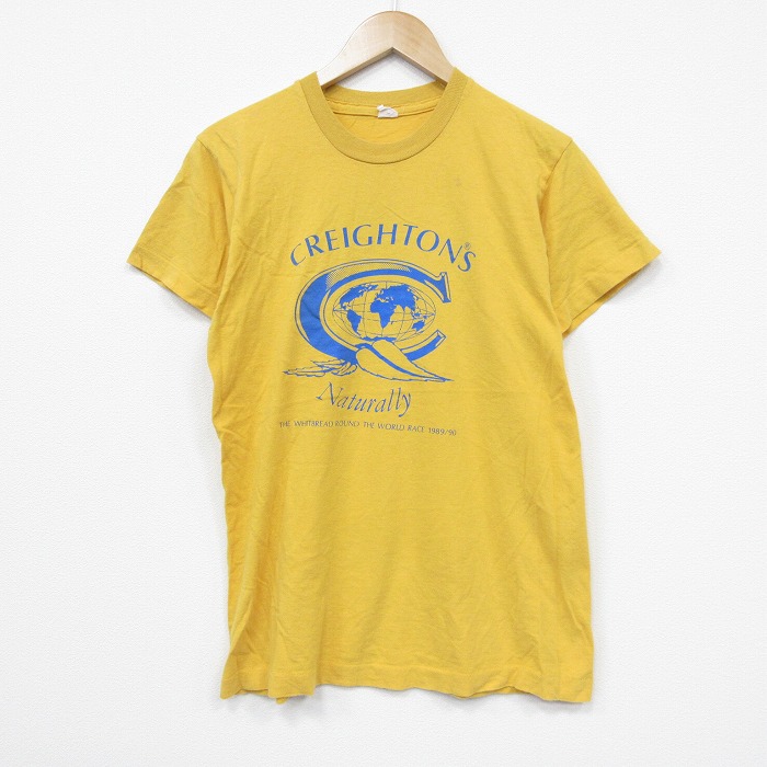 90s 半袖Tシャツ ワールドレース イエロー メンズM相当 | 古着