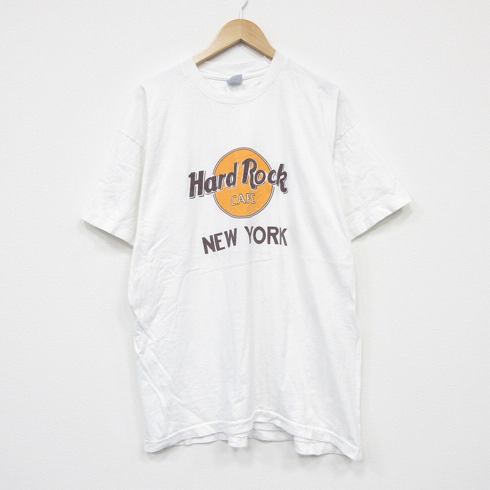 フルーツオブザルーム 00s 半袖Tシャツ ハードロックカフェ ホワイト メンズXL相当 | 古着