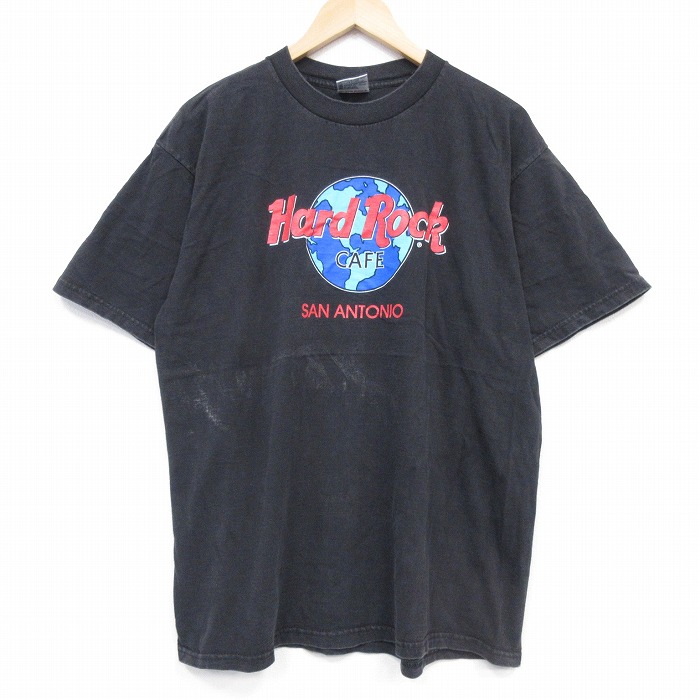 90s 半袖Tシャツ ハードロックカフェ ブラック XL | 古着