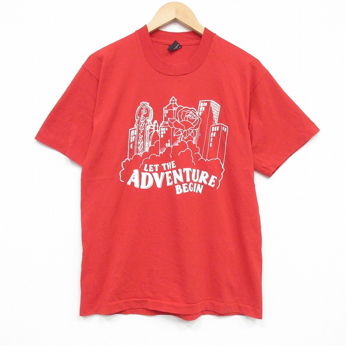スクリーンスターズ 80s 半袖Tシャツ バラ レッド L | 古着