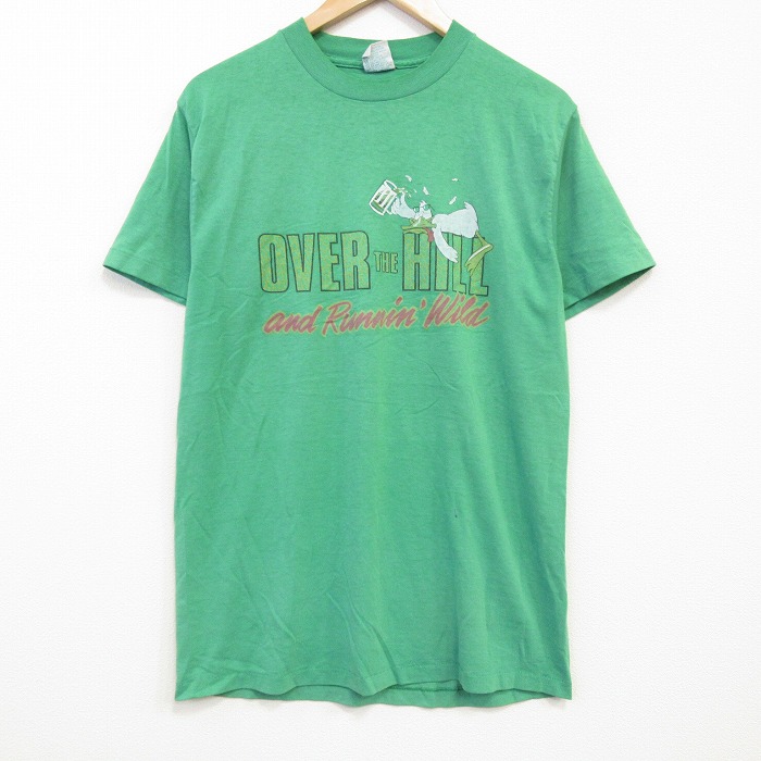 90s 半袖Tシャツ OVER グリーン メンズL相当 | 古着