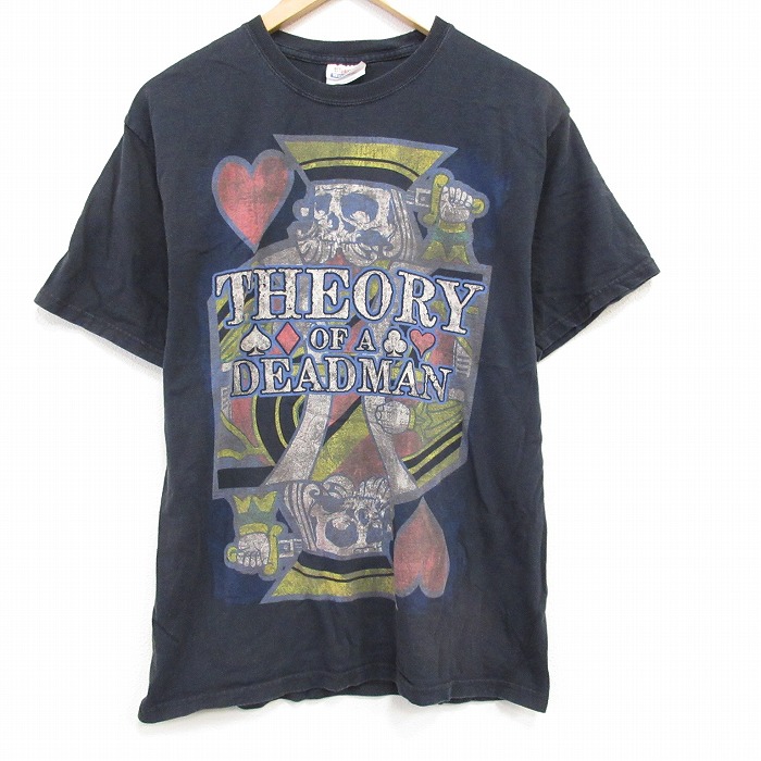 ヘインズ 00s 半袖Tシャツ セオリーオブアデッドマン ブラック メンズM相当 | 古着
