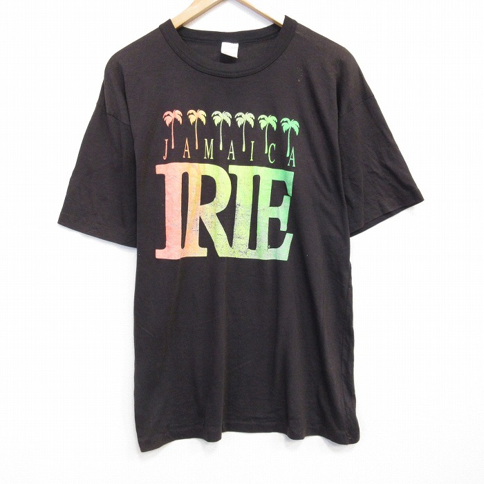 90s 半袖Tシャツ ジャマイカ ブラック メンズL相当 | 古着