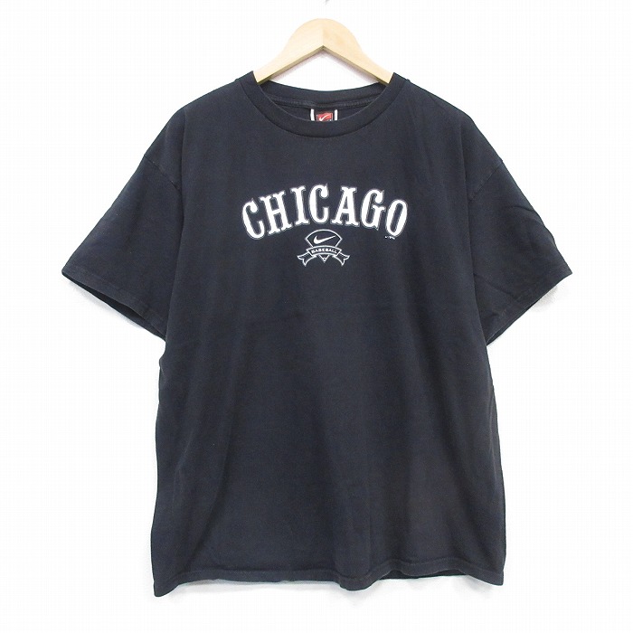 ナイキ 00s 半袖Tシャツ シカゴホワイトソックス ブラック XL | 古着