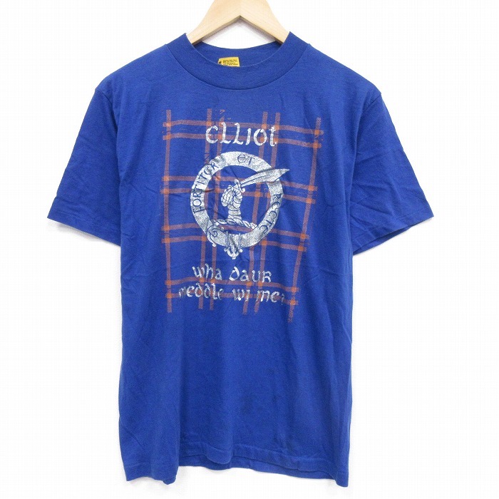 90s 半袖Tシャツ エリオット ブルー M | 古着