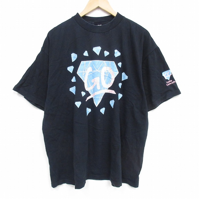 AllSports 90s 半袖Tシャツ ダイヤモンド ブラック XL | 古着