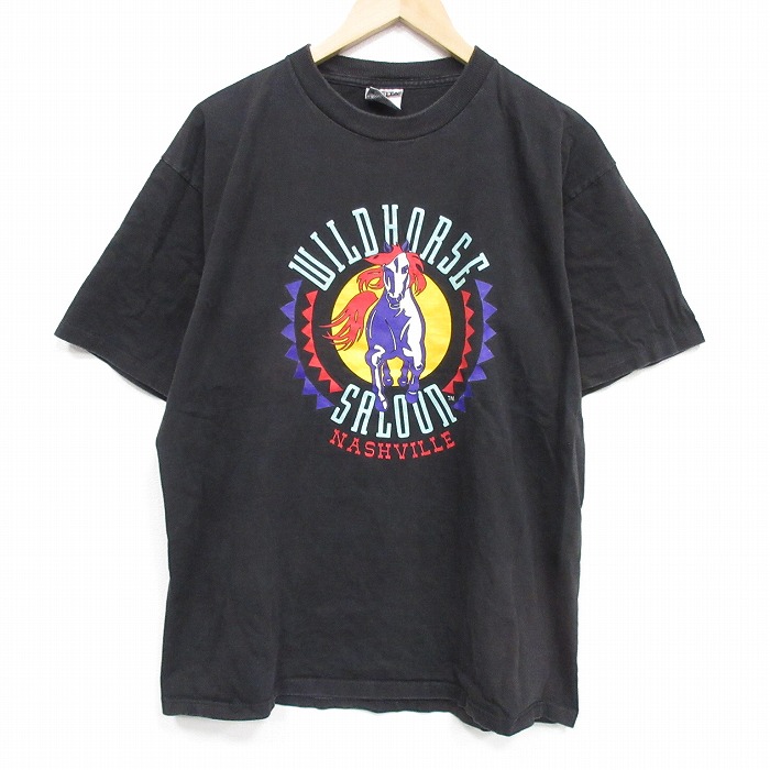 オニータ 90s 半袖Tシャツ 馬 ブラック L | 古着