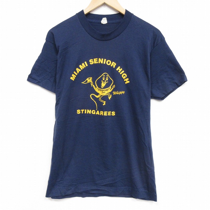 スクリーンスターズ 80s 半袖Tシャツ マイアミ ネイビー M | 古着