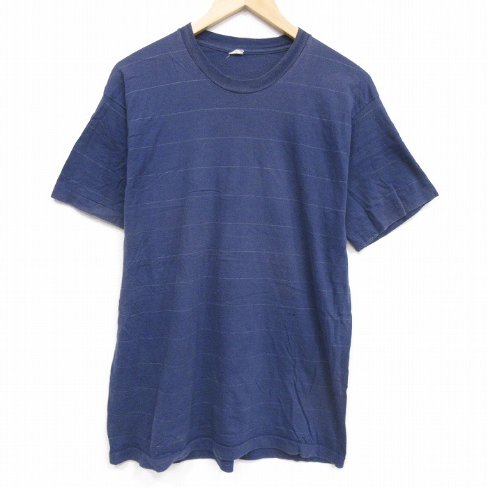 80s 半袖Tシャツ ネイビー L | 古着