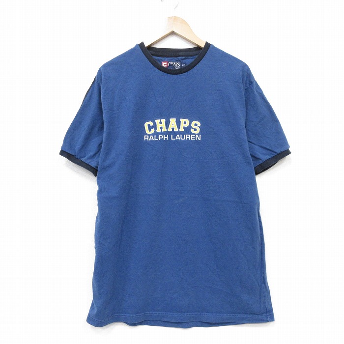ラルフローレン 90s 半袖Tシャツ ビッグロゴ ネイビー L | 古着