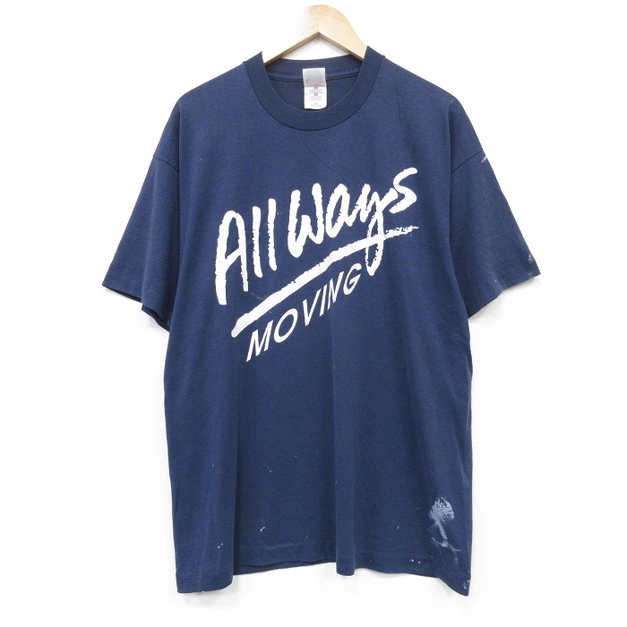 フルーツオブザルーム 00s 半袖Tシャツ ホールウェイズ ネイビー XL | 古着