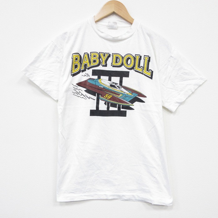 90s 半袖Tシャツ ボート ホワイト L | 古着
