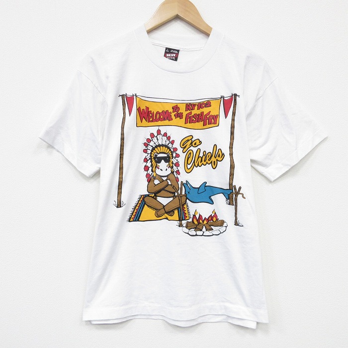 【20%OFF】フルーツオブザルーム 90s 半袖Tシャツ カバ ホワイト メンズL相当 | 古着