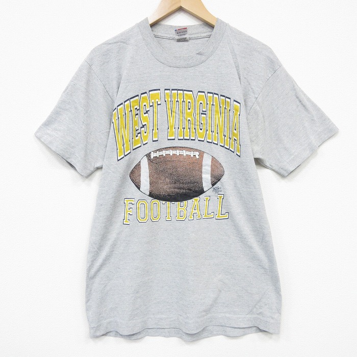 フルーツオブザルーム 90s 半袖Tシャツ ウエストバージニア グレー L | 古着
