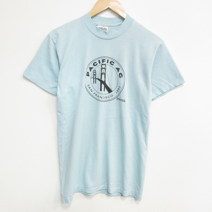 オニータ 90s 半袖Tシャツ サンフランシスコ ライトブルー M | 古着