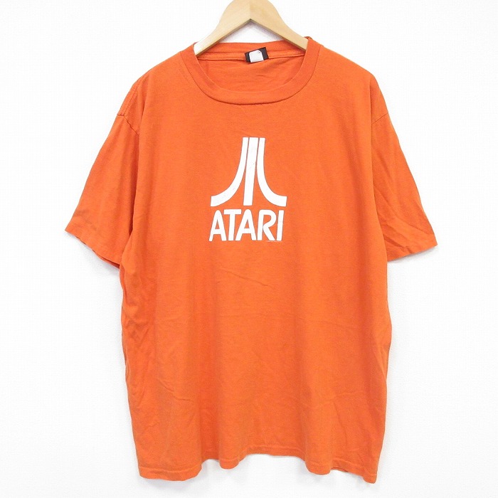 XL★古着 Changes 半袖 ビンテージ Tシャツ メンズ 00年代 00s アタリ 大きいサイズ コットン クルーネック USA製 オレンジ【spe】 26may23