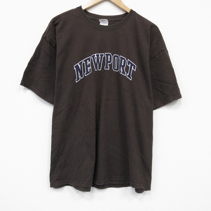 00s 半袖Tシャツ NEW PORT ブラック メンズXL相当 | 古着