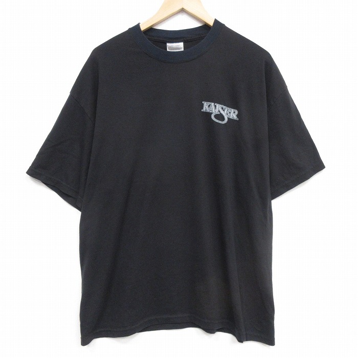 00s 半袖Tシャツ KAISER ブラック XL | 古着