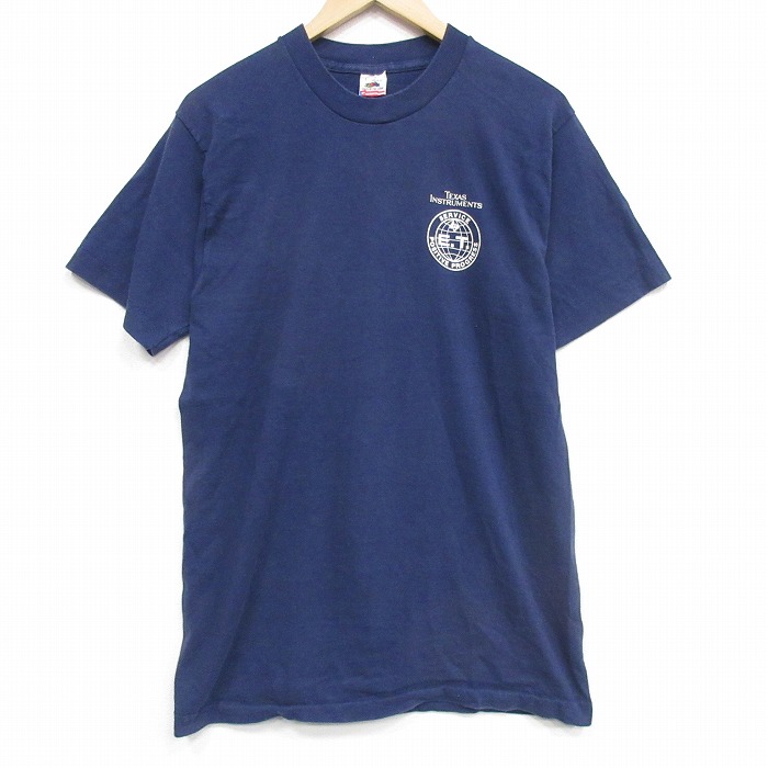 フルーツオブザルーム 90s 半袖Tシャツ テキサス ネイビー L | 古着