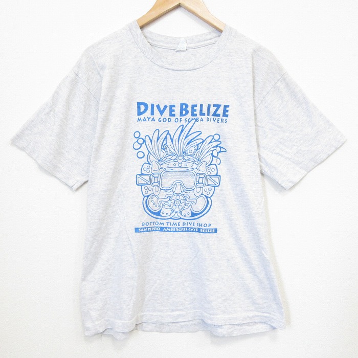 90s 半袖Tシャツ スキューバ グレー L | 古着