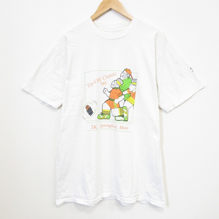 All Sports 90s 半袖Tシャツ マラソン ホワイト XL | 古着