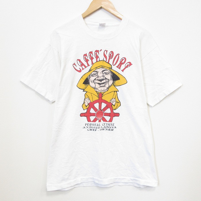 フルーツオブザルーム 90s 半袖Tシャツ チーフオーナー ホワイト L | 古着