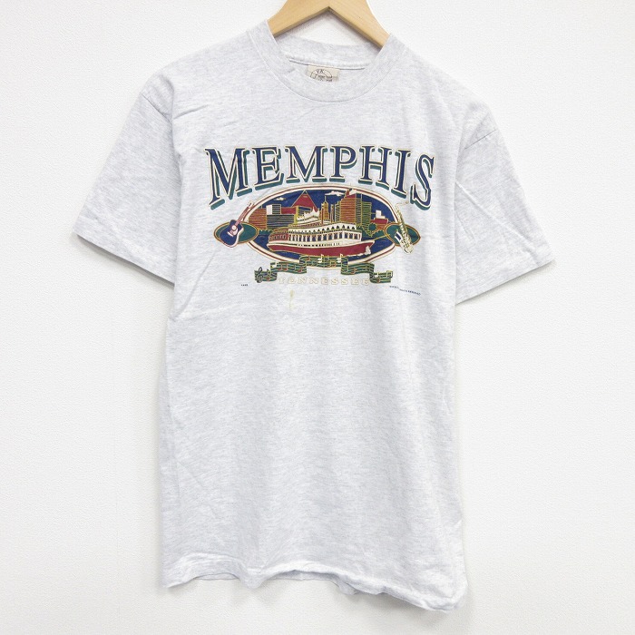 90s 半袖Tシャツ メンフィス グレー M | 古着
